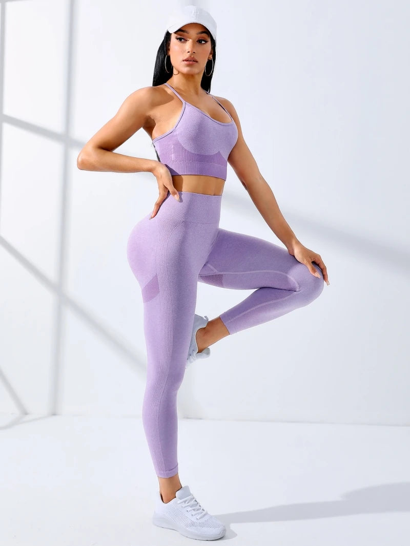 Ensemble de yoga 2 pièces sans coutures